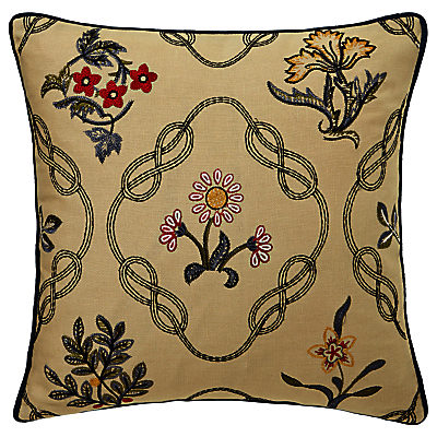 Morris & Co Strawberry Thief Embroidered Cushion